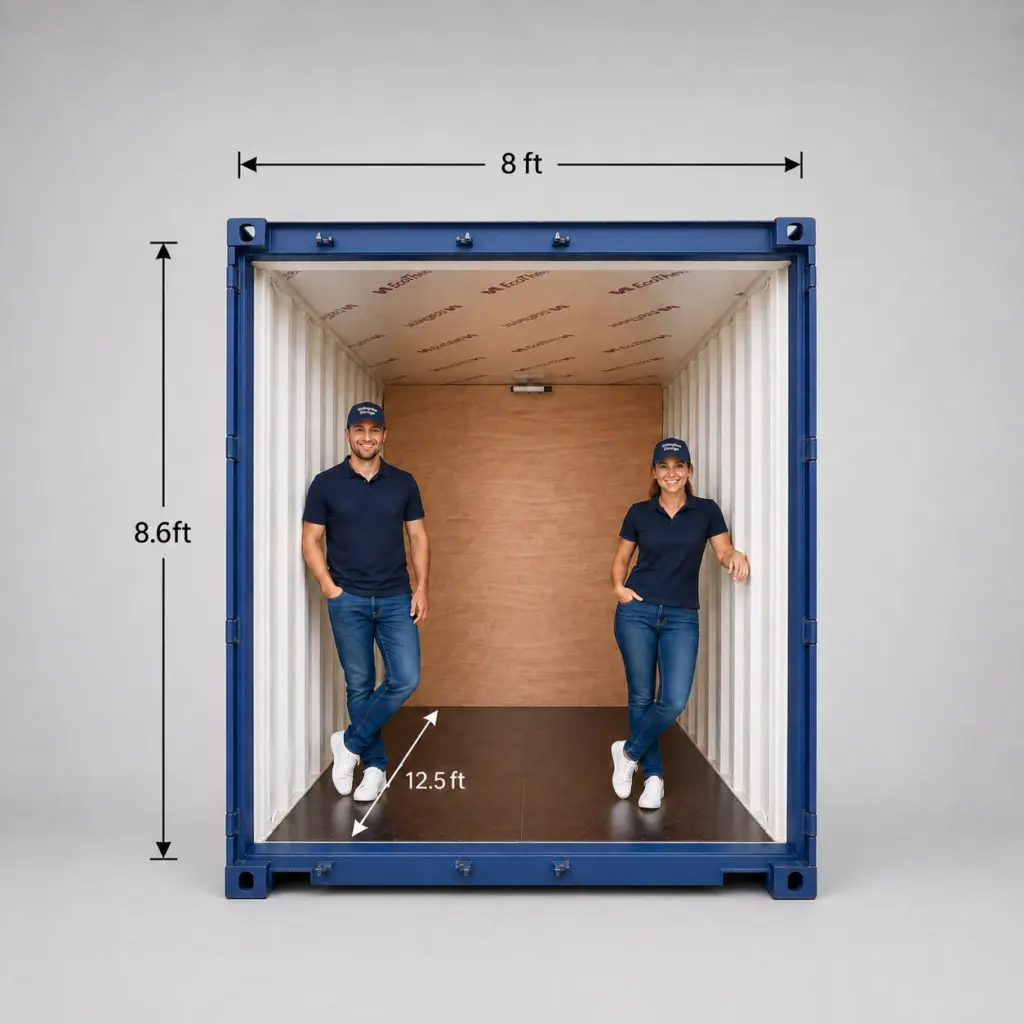 100 sq ft storage unit at Gillingham Storage